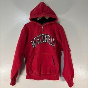 Vintage 2000s Steve and Barry’s University of Wisconsin Embroidered Hoodie